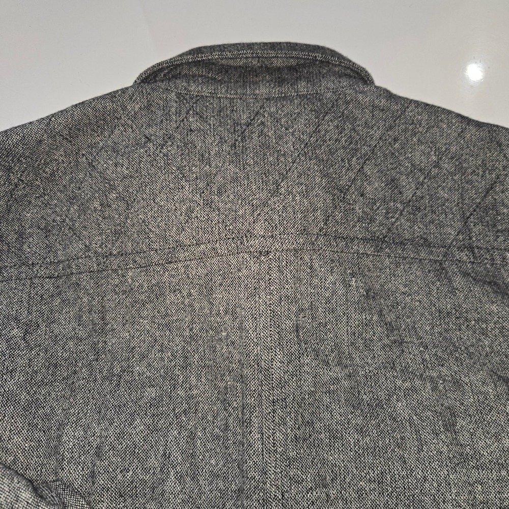 Jeremiah Mens Grey Herringbone Wool Blend Shirt Jacket Shacket Size M - Picture 10 of 11